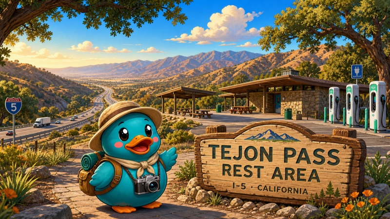 RestMap Picks artwork for Tejon Pass on Interstate 5